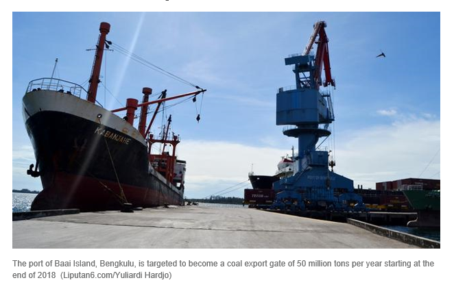 Read more about the article Bengkulu Dreams to become the Largest Gate of Coal Exports