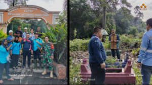 Gotong Royong PT Banjarsari Pribumi (Titan Group) Bersama Perangkat Desa dalam Membersihkan Makam Umum