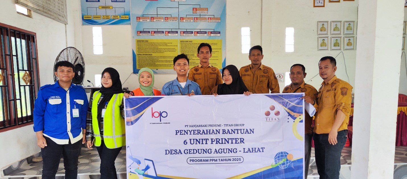 PT Banjarsari Pribumi Serahkan Bantuan Printer